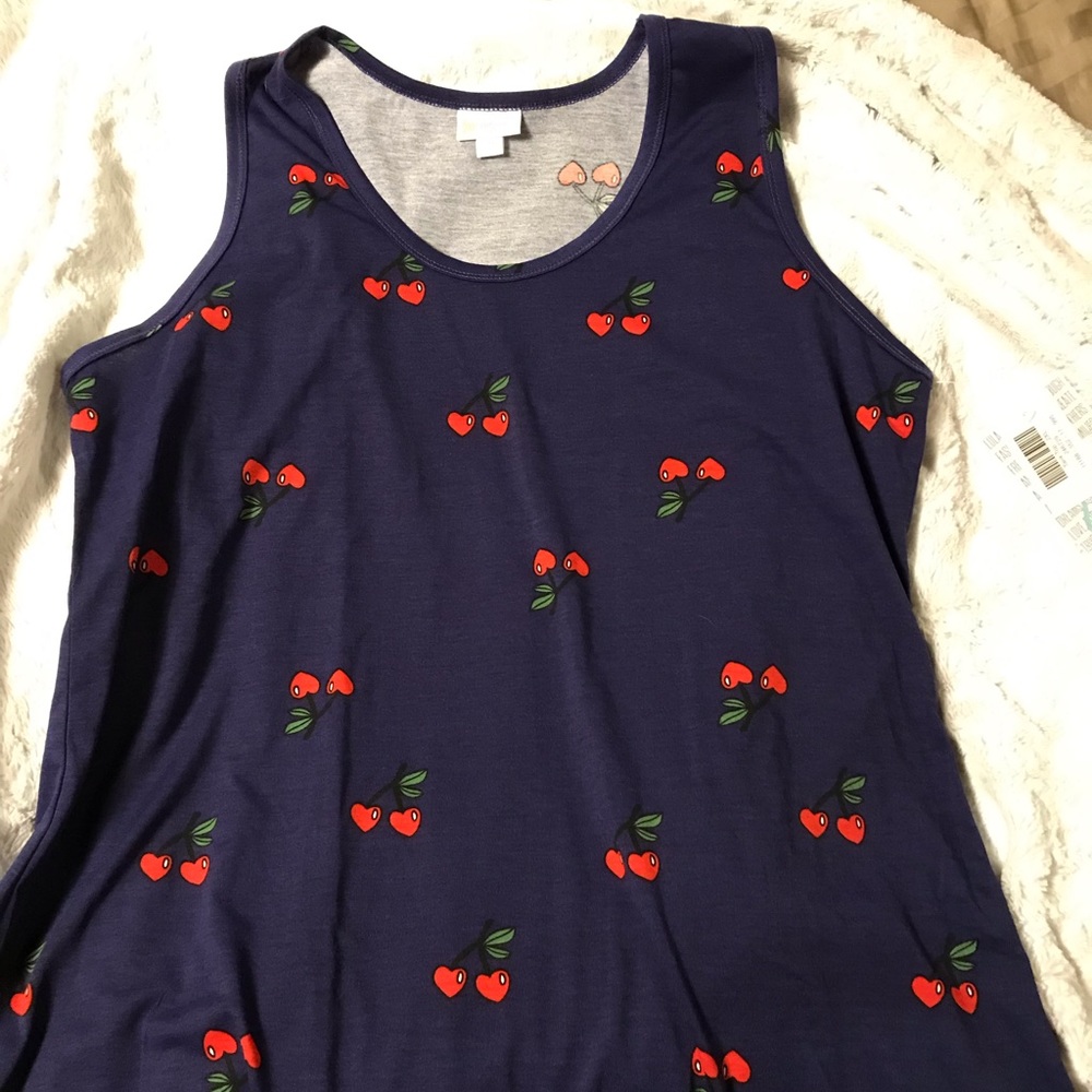 Lularoe tank with cherries